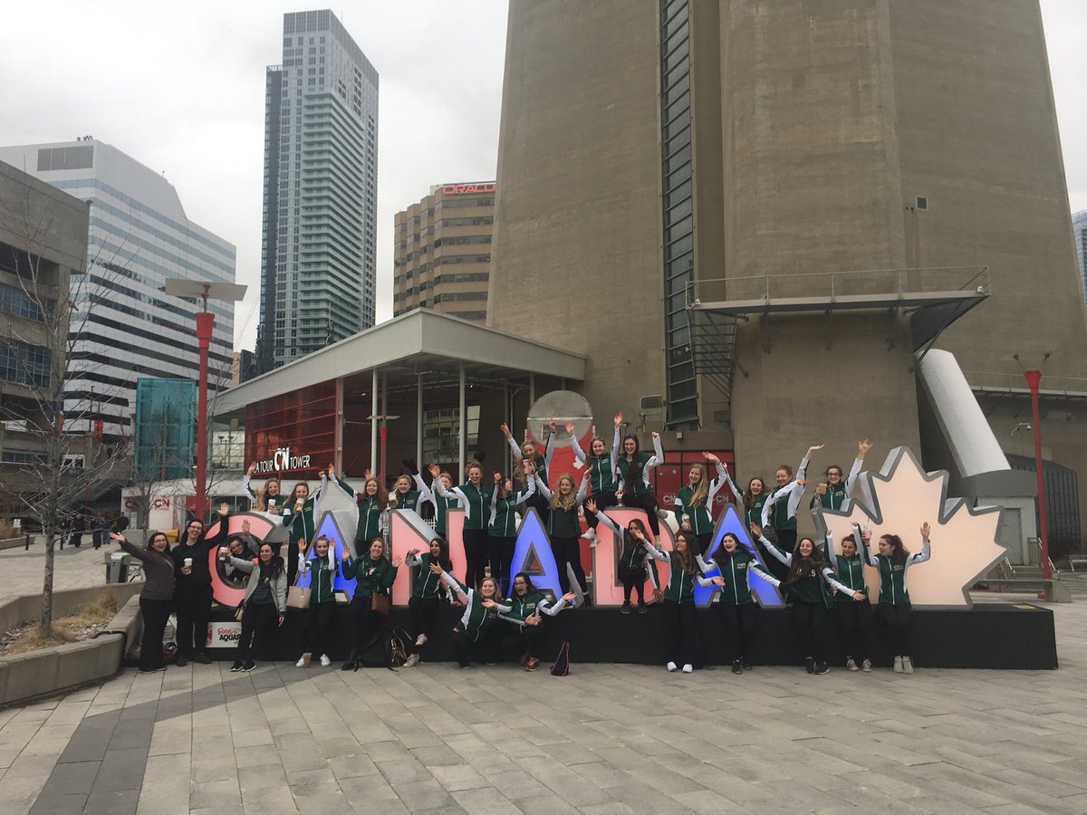 StPatsCheer's tweet photo. We have arrived in Toronto and are ready for @OntarioCheer Nationals! We made a pit stop at Cora’s and @RipleysAquaCA ! https://t.co/YqEKkm4fbb