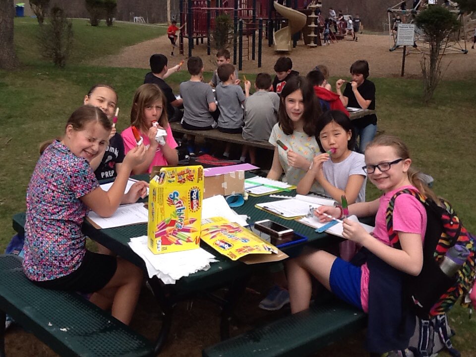 Grade4Spada's tweet photo. Fourth Grade geometry scavenger hunt, math fun with ice pops! https://t.co/uoaVXfThvS