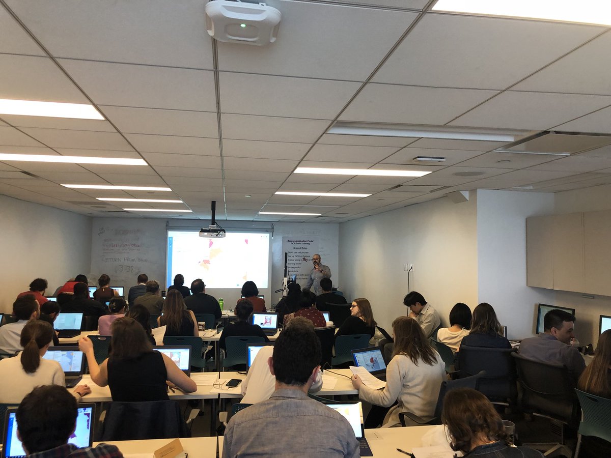 archisholm's tweet image. .@zingbot in his element - teaching @CARTO to @NYCPlanning #happymapping
