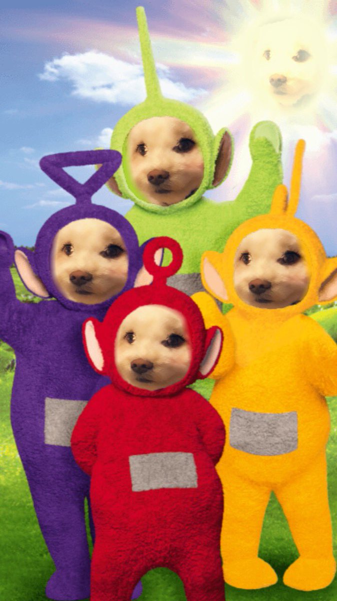 gelatograndpa's tweet image. Let’s reboot teletubbies starring Toby. #supportREALtalent #emmyconfirmed