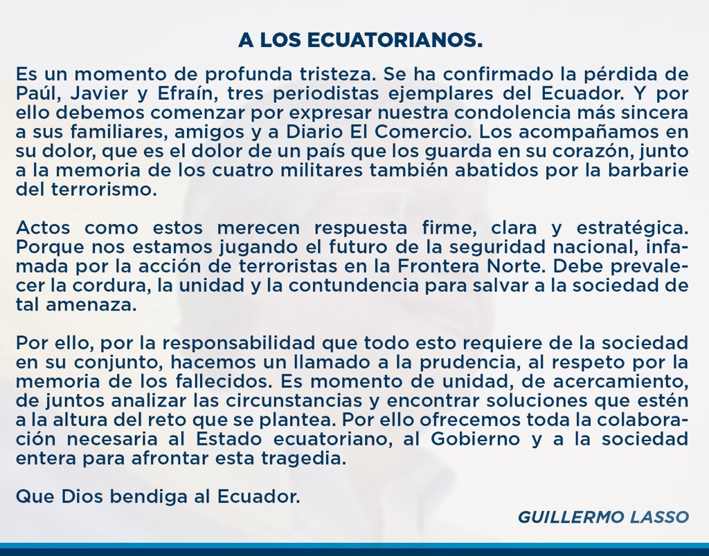 Guillermo Lasso tweet media