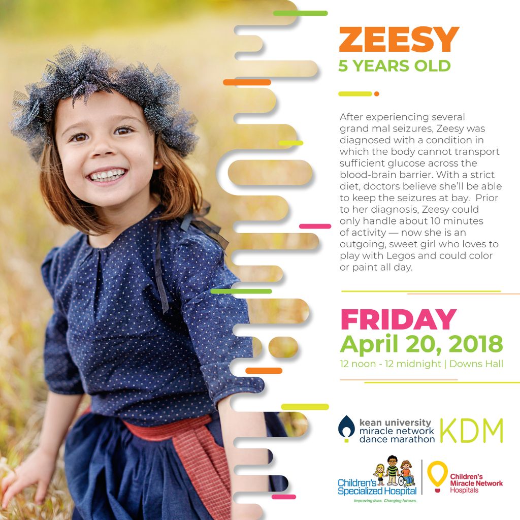 Want to know what #KeanDanceMarathon is raising money and awareness for? Meet Zeesy and read her story like many others. This is why we DANCE. Support us at #KDM and donate here: bit.ly/2JHhLA3