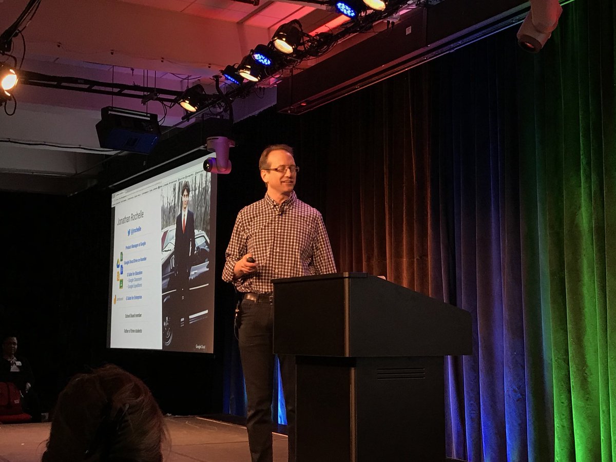 nguvercin's tweet photo. Google is on the stage 👍 @ignite_stem @jrochelle Jonathan Rochelle is the keynote #IgniteSTEM18 https://t.co/0yxCC6VyCI