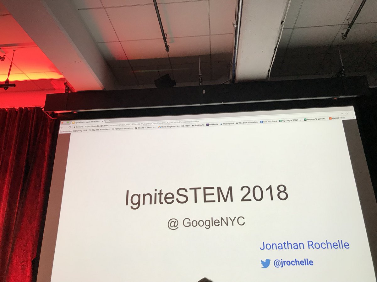 nguvercin's tweet photo. Google is on the stage 👍 @ignite_stem @jrochelle Jonathan Rochelle is the keynote #IgniteSTEM18 https://t.co/0yxCC6VyCI