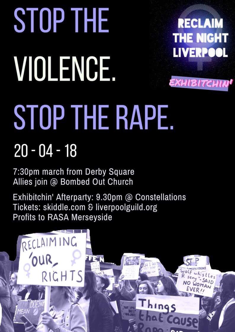 ♀️RECLAIM THE NIGHT LIVERPOOL ♀️ 🔮 FRIDAY 20TH APRIL 2018 🔮 ✊ JOIN US ✊ facebook.com/events/2082259…