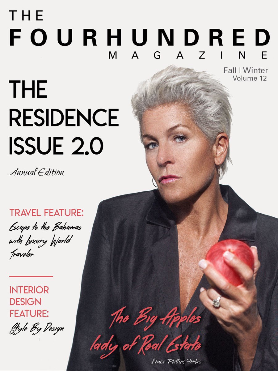 The Big Apples Lady of Real Estate! Go check out The Residence Issue 2.0!! Thank you <a href="/FourhundredMag/">The Fourhundred Magazine</a> <a href="/Brian_Bunsen/">Brian Bunsen</a> . 📸 by <a href="/photo_karizza/">Photo Karizza</a>
#RealEstate #NYC #MagazineCover <a href="/Halstead/">Halstead</a>