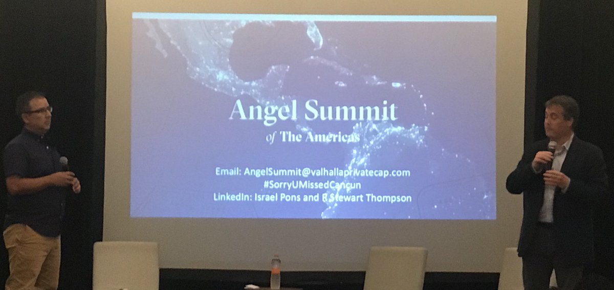 WOW That’s a wrap on #angelsummitcancun  with <a href="/vaAngelsCEO/">R Stewart Thompson</a> <a href="/izzyanglomex/">Israel Pons</a> ...  what did you think?  Email us angelsummit@valhallaprivatecap.com with your feedback for those that didn’t make it #SorryUMissedCancun