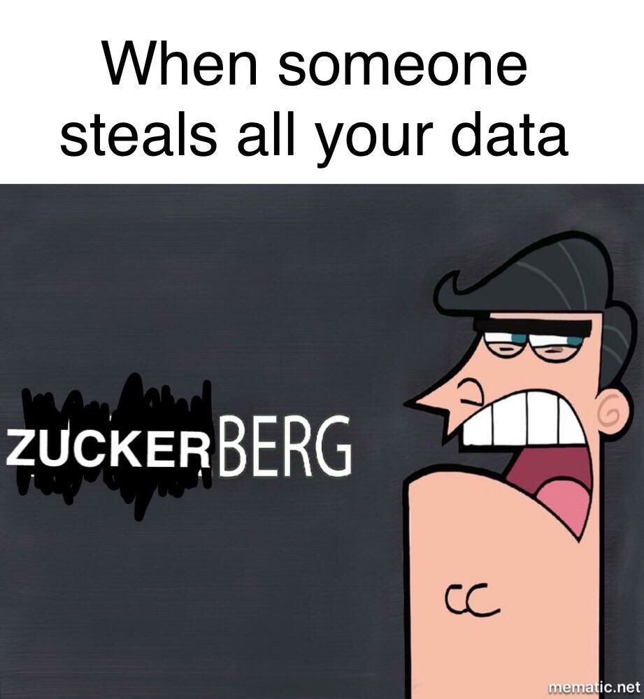 Peter Kica On Twitter Funny Meme I Saw With All The Facebook Data