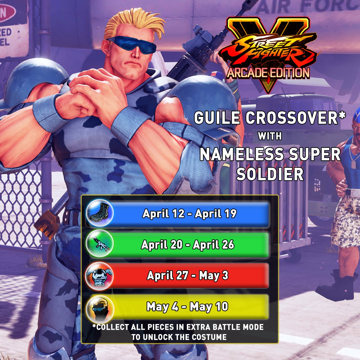 Street Fighter V April update includes Guile