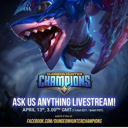 Gameloft Tune na sexta-feira para uma ama com os devs para os campeoes da Dungeon Hunter! Não se esqueça de pré-registrar agora para recompensas incriveis quando o jogo lança em todo o mundol http://dungeonhunter champions.com junte-se à comunidade aqui