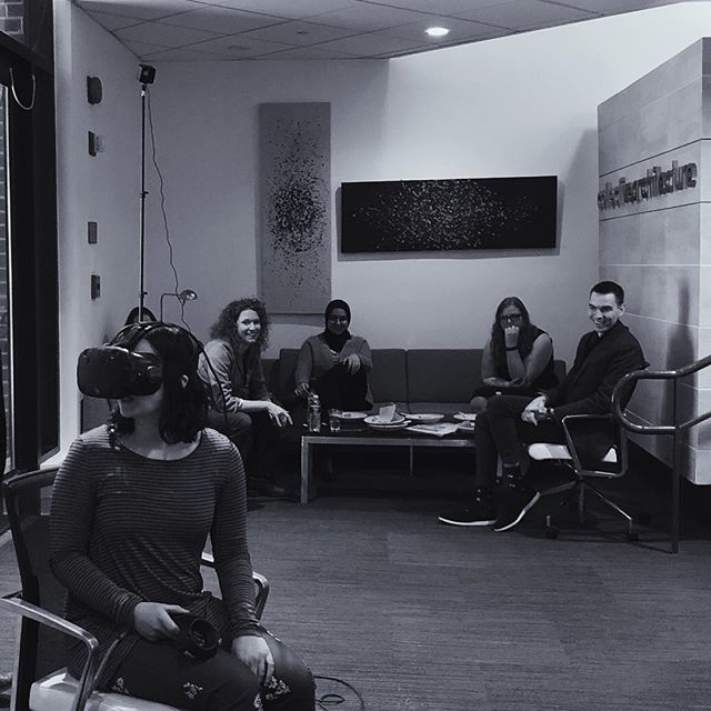 collective_dc's tweet photo. VR break time! Thanks to @bialeksocial for the cool VR Lunch &amp; Learn presentation! .
.
.
.
#wearecollective #teamcollective #collectivearchitecture #collectivedc #architecture #interiordesign #designdistrict #collectivehangout #designers #architects #vr #virtualreality #ocul… https://t.co/k5jOXCa754