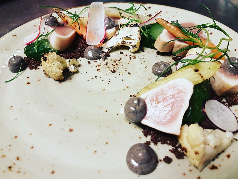 prestons_van's tweet photo. Nightly features are back! Prestons nightly features are back in full spring! This one here was Albacore Tuna with compressed cucumber, baby carrots, grilled cauliflower and leek ash aioli! wonder what tonight's feature will be?? https://t.co/PHvaiupOD7