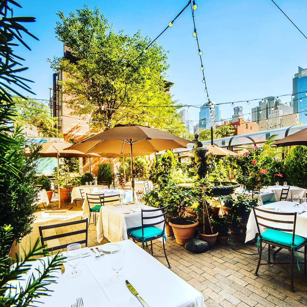 It’s Official!!  Patio Season is here !!!! (Weather permitting) Book your reservations Promptly (212)564-7272 ! 🌈☀️💐😋👌🏻🔥
