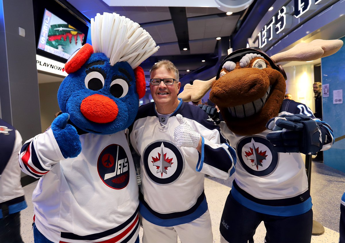 NHLJets's tweet photo. Name a more iconic trio... we'll wait.  #WPGWhiteout https://t.co/PRolhuGb2t