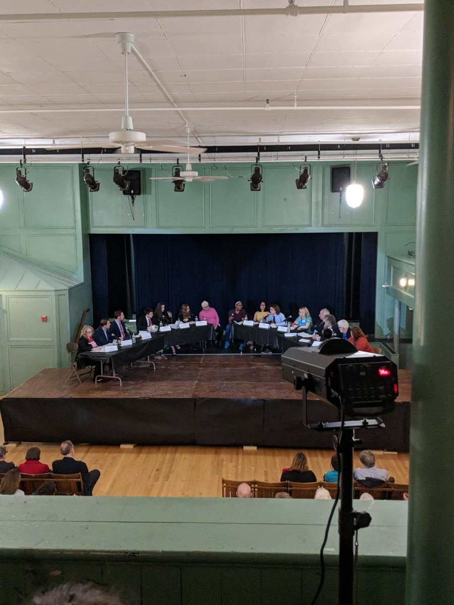 StefWaterStBook's tweet photo. Proud of the full house here at Exeter Town Hall to discuss gun violence and making our schools safer. Glad to see students have come together from @PhillipsExeter and #exeterhighschool and #cooperativemiddleschool. https://t.co/xS0LYkzEOA