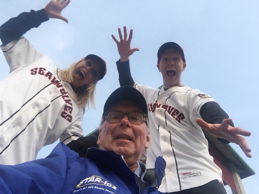 Great night <a href="/erie_seawolves/">Erie SeaWolves</a> home opener with <a href="/KyleHendrickss/">Kyle</a> <a href="/prezidenthoogs/">David Hoogs</a> <a href="/SeanAmicucci/">Sean Amicucci</a> <a href="/sjcakez/">Sandra Kay</a> and Jocelyn! <a href="/Greg_Gania/">Greg Gania</a> <a href="/SeaWolvesGM/">Greg Coleman</a> <a href="/FdoAguirreCEO/">Fernando Aguirre</a> <a href="/FOXSPORTS1330AM/">Fox Sports Radio 1330 AM</a>