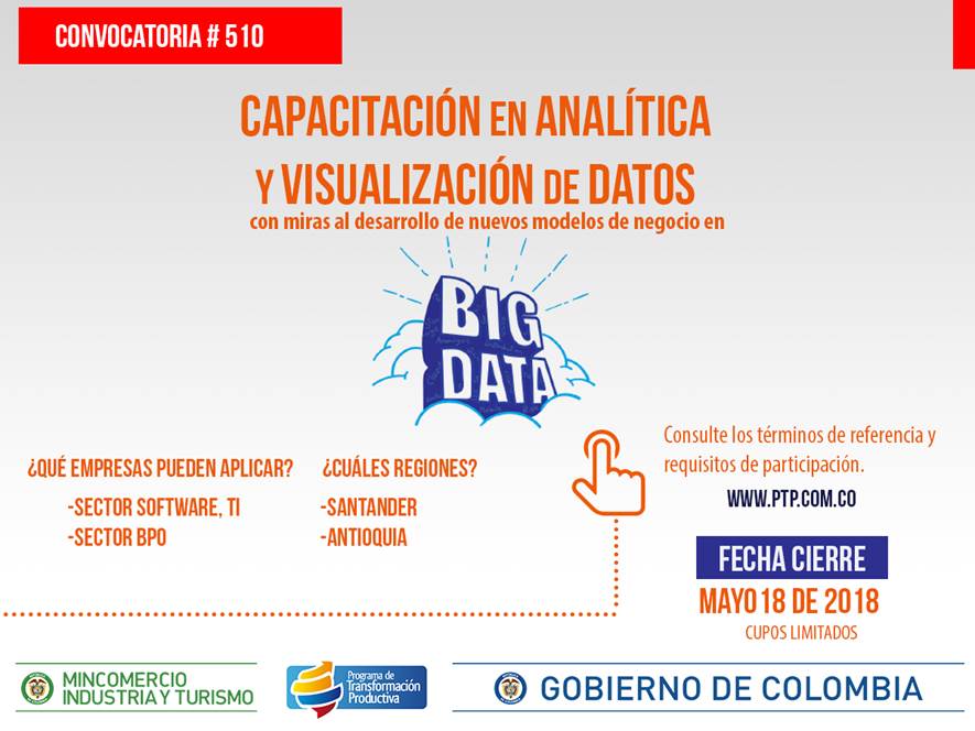 BPrO_org's tweet photo. .@PTPColombia busca 60 personas del sector BPO, Software y TI ubicadas en Antioquia y Santander para capacitación en competencias de análisis y visualización de datos.
https://t.co/W3O6iYjweJ
#AcdeccNews #Acdecc #BPO #TI https://t.co/Ua2EbixXpn