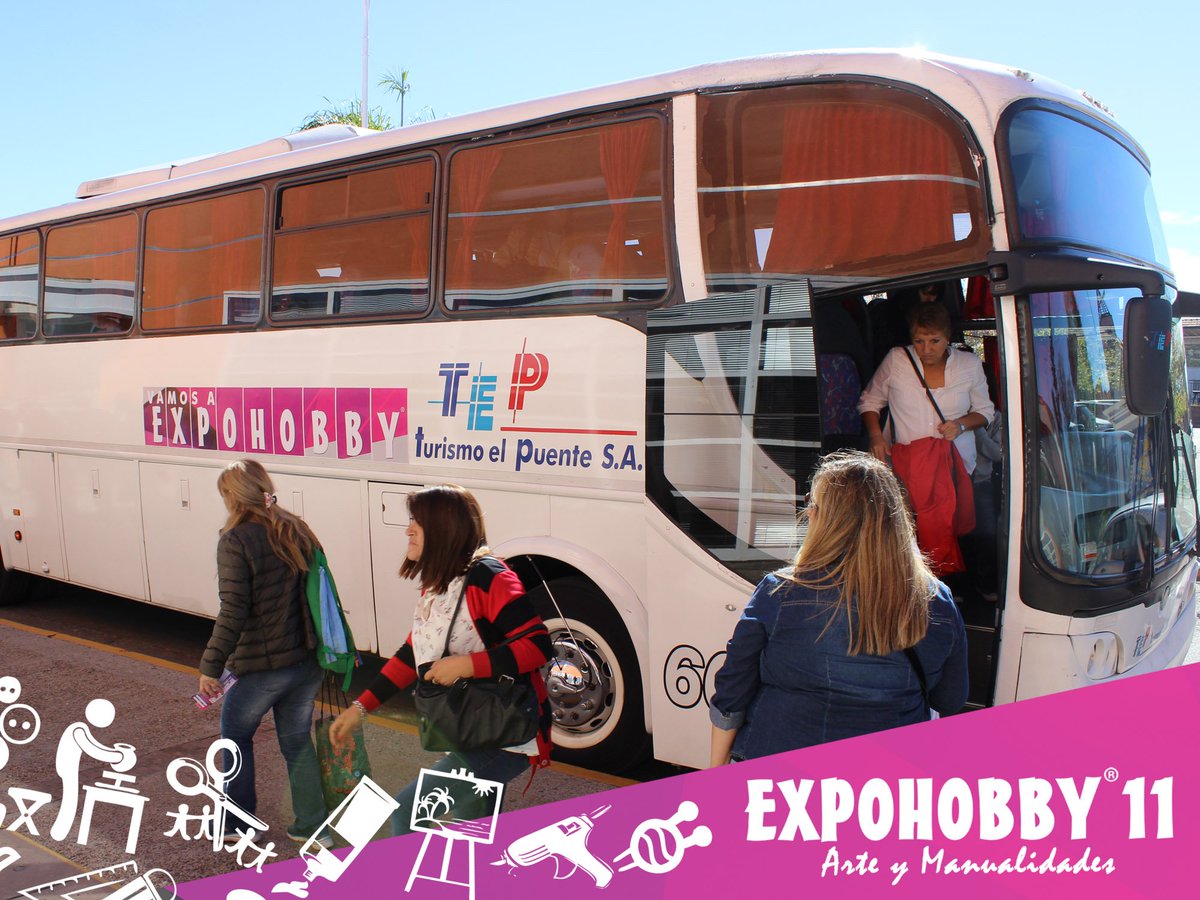 EXPOHOBBY's tweet photo. Venís a EXPOHOBBY? Vení en nuestro Transporte Oficial!! Habrá buses disponibles en la puerta del Teatro Sarmiento (Av. Sarmiento 2715), de 11 a 21 Hs. realizando el recorrido Plata Italia - Costa Salguero y su regreso. #Expohobby #Arte #Manualidades #VamosAExpohobby #Abril2018 https://t.co/uPb2fNZStZ