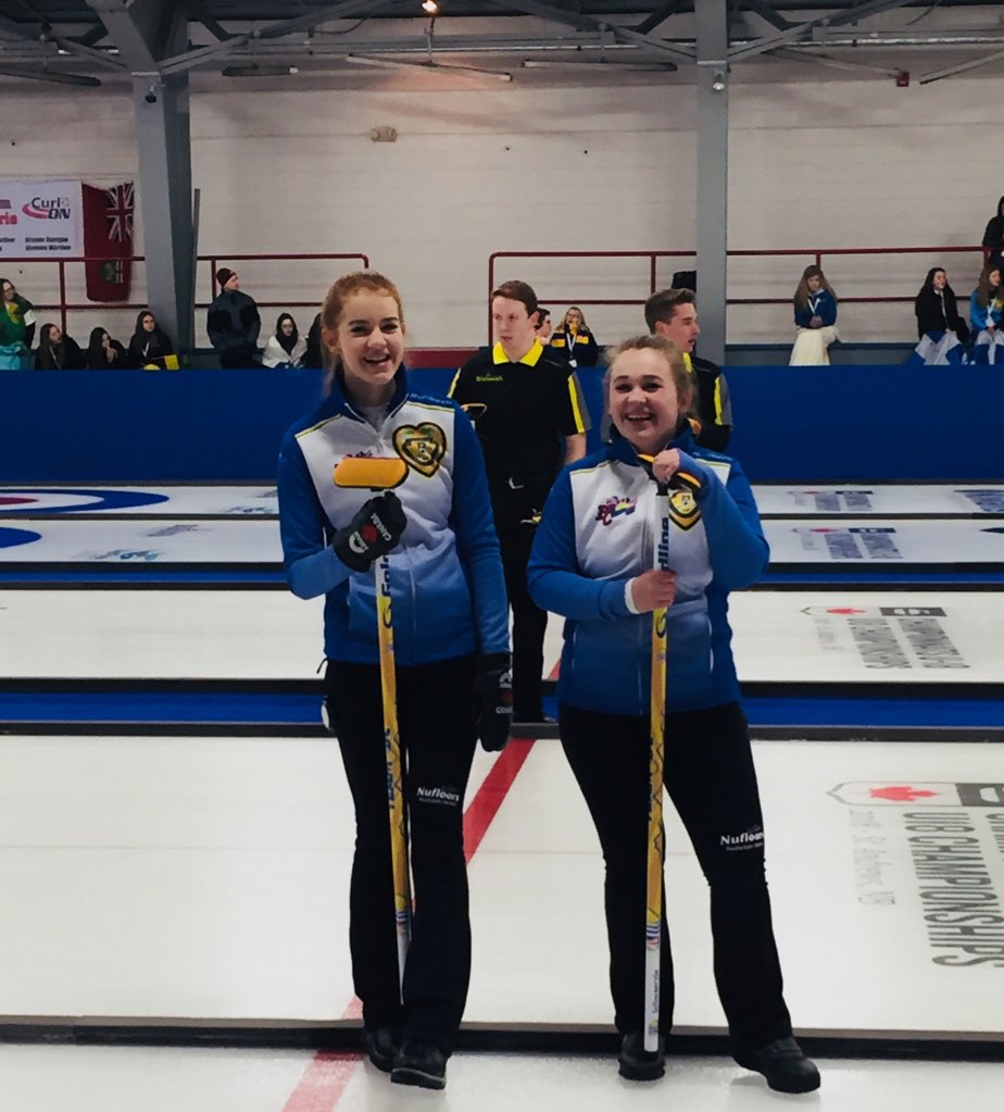 teammcgillivray's tweet photo. Don’t be fooled by these innocent smiles!
After being down 8-0 in the fourth against Team Alberta, we stole our way back to win 10-8. We now play Saskatchewan at 7:30 EST.
#U18CC2018 #TeamBC #teamcotter https://t.co/xGBHhqayeY