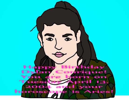 Happy birthday <a href="/DylanConrique/">Dylan Conrique</a> born on a Tuesday! Horoscope is Aries! #dylan #conrique #dylanconrique #birthday #happybirthday #april #april13 #april132004 #tv #actress #singer #dancer #tvactress #horoscope #aries #horoscopearies #bornonatuesday #tuesday