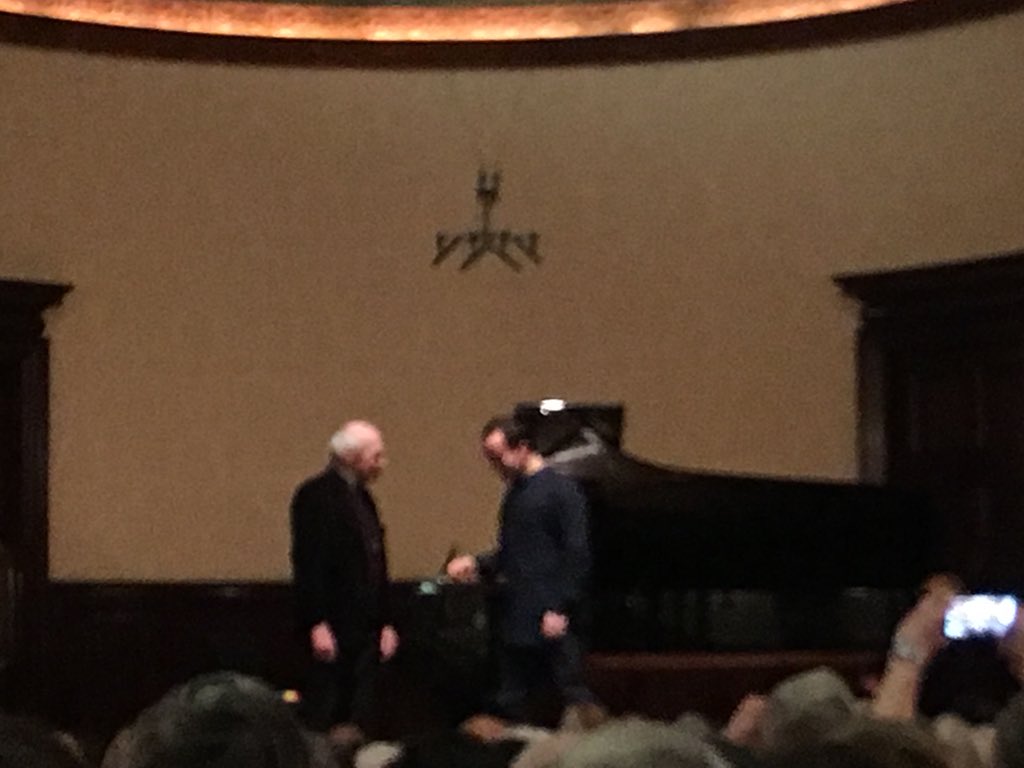 Happy birthday Frederic Rzewski! world premier was enjoyable! worked hard at making it fun... 
