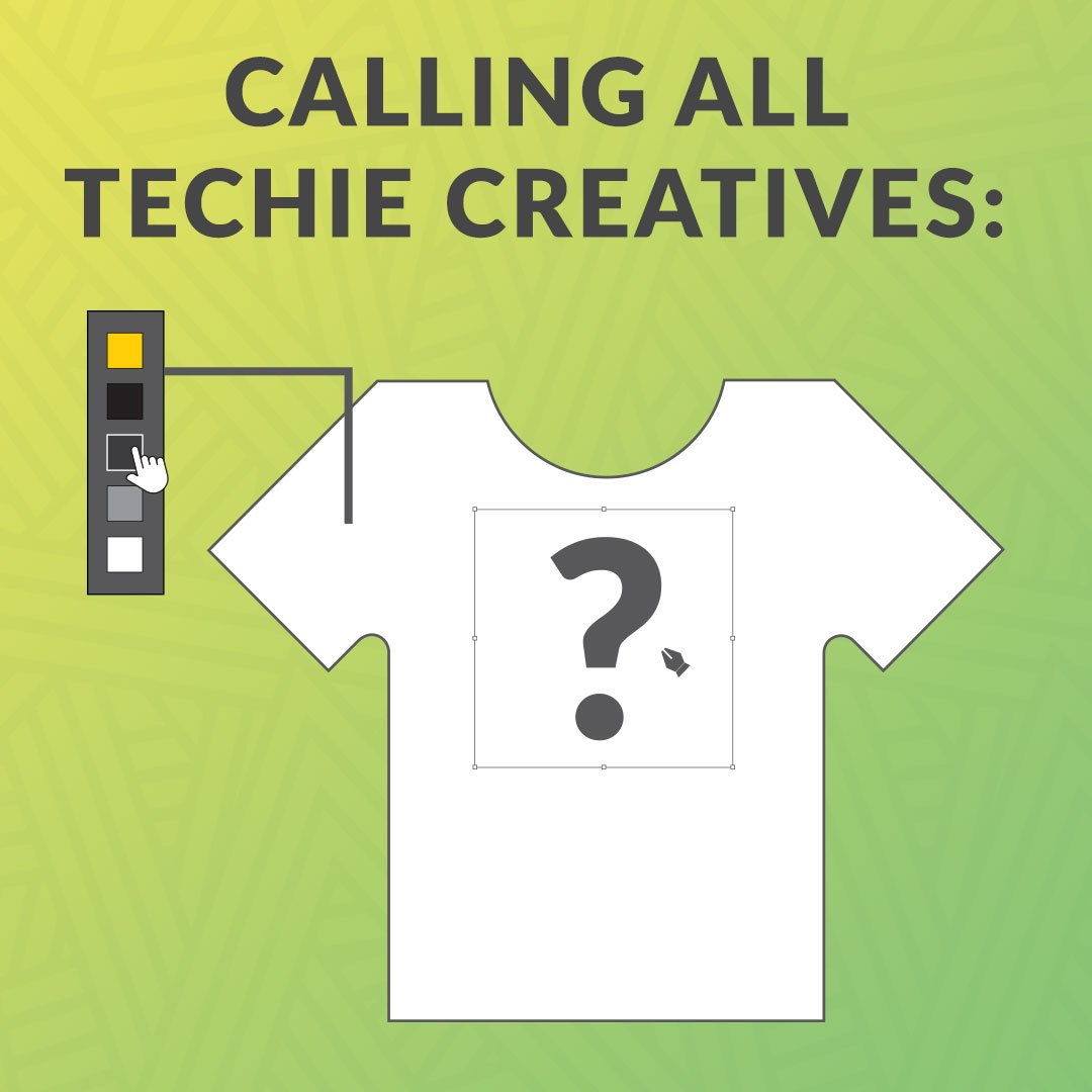 TechPurdue's tweet image. #PurduePolytechnic students, you&apos;ve still got 2 weeks to create a design for the #ImATechie t-shirt coming in August—it&apos;s the 2018 Techie Tee Design Challenge. Entries due April 27. Get guidelines &amp;amp; template online: ow.ly/4zpu30jtZ2P @CGT_Purdue @PurdueCIT @PurdueTLI