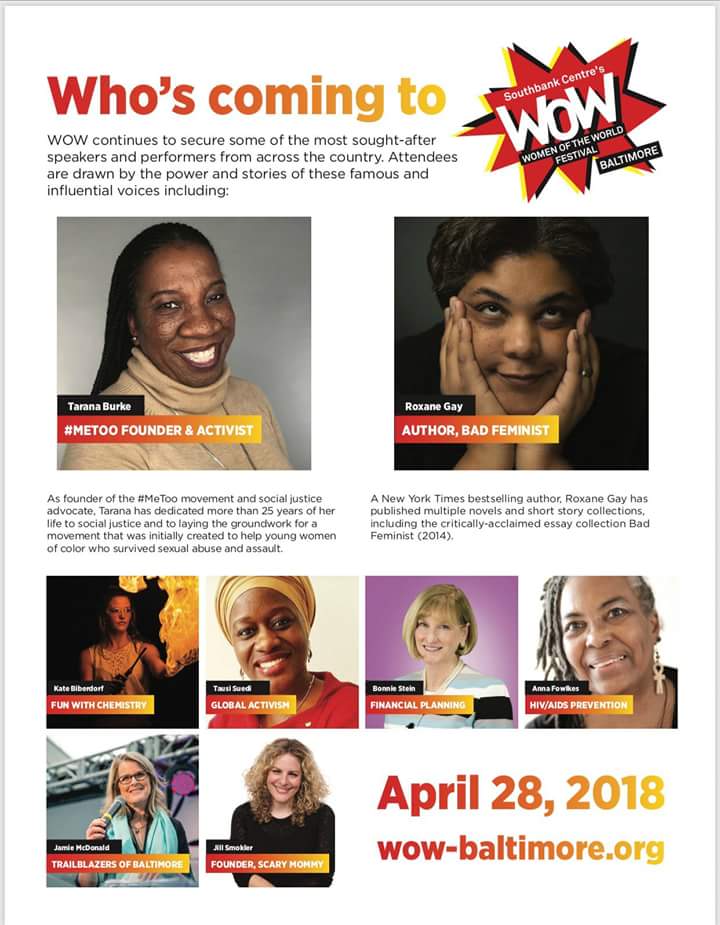 TausiSuedi's tweet photo. .@WOWFestBmore 2018 is the place to be on Saturday, April 28, 2018! Get your tickets!!! #WOWBALTIMORENDMU #WOWBaltimore #WOWBaltimore2018 #womenleaders #Baltimore #Maryland https://t.co/nkpf3zLz1B