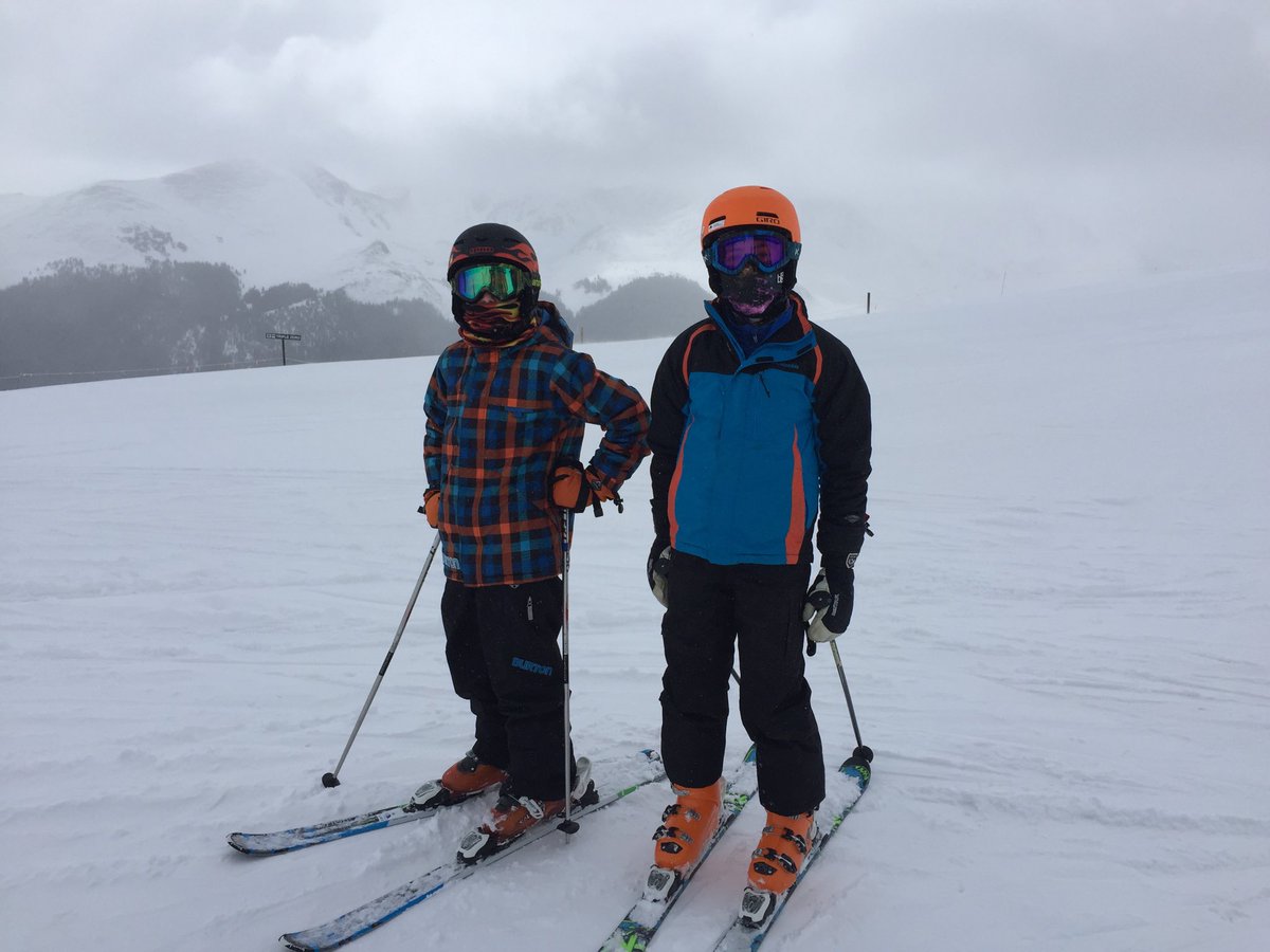 Ahh, spring skiing <a href="/CopperMtn/">Copper Mountain</a> 14 degrees, windy and snowing.