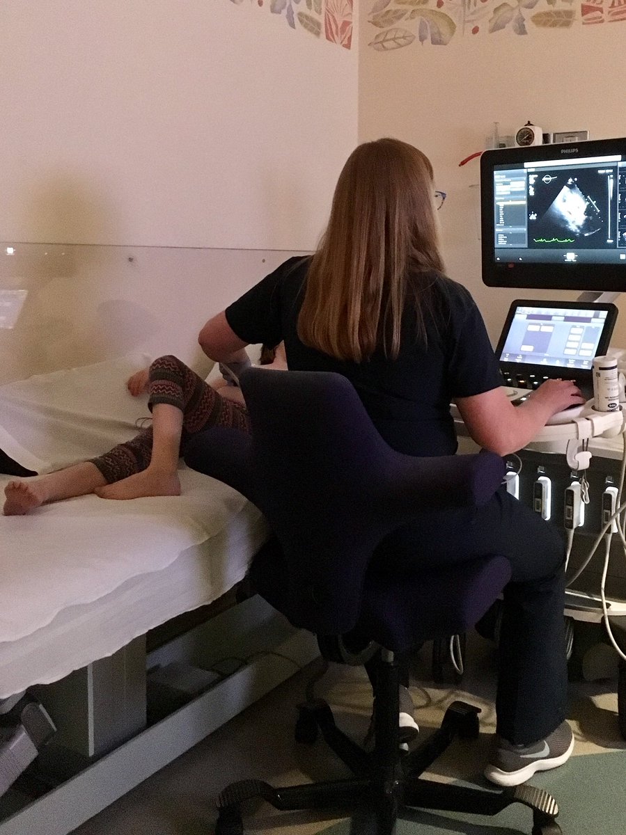 So proud of my little girl. She is so brave every time she gets an echo. She knows it’s part of her life with Marfan Syndrome and is such a trooper. <a href="/MarfanFdn/">TheMarfanFoundation</a> #knowthesigns marfan.org/about/signs