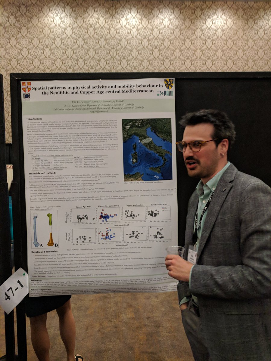 KatharineGJRyan's tweet photo. @PaveCambridge Eóin Parkinson repping @UCamArchaeology at #AAPA2018! https://t.co/Bw64fYPX22