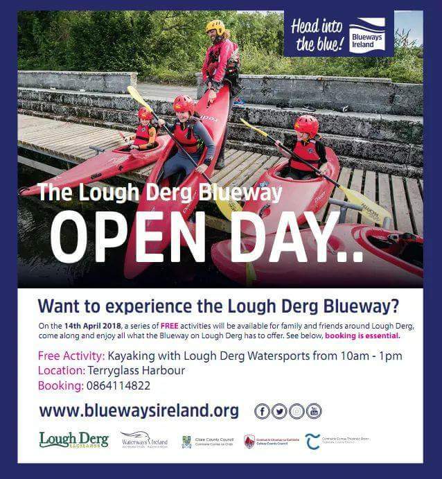 Lots of fun in store tomorrow down at #Terryglass if anyone's around for some #LoughDergBlueway banter, kicking off the season with our #BluewayOpenDay
Free sessions every hour from 10am to 1pm
#DiscoverIreland #LoughDerg #DiscoverLoughDerg
bit.ly/2H1jjDe
