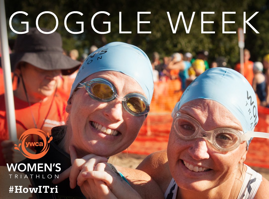 YWCAMinneapolis's tweet photo. Before it's time to hit the lake, hit the pool! Show us how you swim with your best goggle picture. Tag YWCA and use the hashtag #HowITri for a chance to win a #YWCAWomensTri prize pack! https://t.co/Rqke9g2ezX