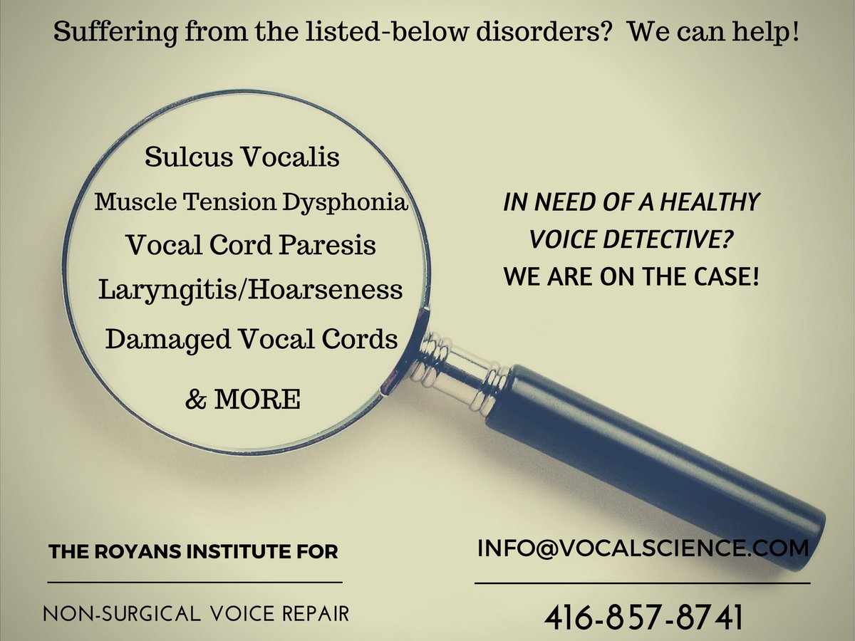 vocalscience's tweet photo. Are you, or someone you know, suffering from #VoiceDisorders like #VocalCordParalysis? We are here to help | Within the link, there is an article that contains information about #VocalParalysis and whether or not It could be #treated non-surgically. https://t.co/1s111yBnxZ #voice https://t.co/YFrLvLquSk