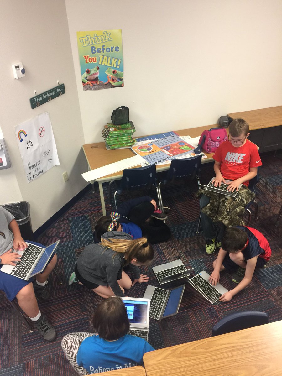 the_MrsBell's tweet photo. #chanutestars completing a college themed digital breakout during classroom guidance following our campus tour this week. https://t.co/e3I7JMpmlr