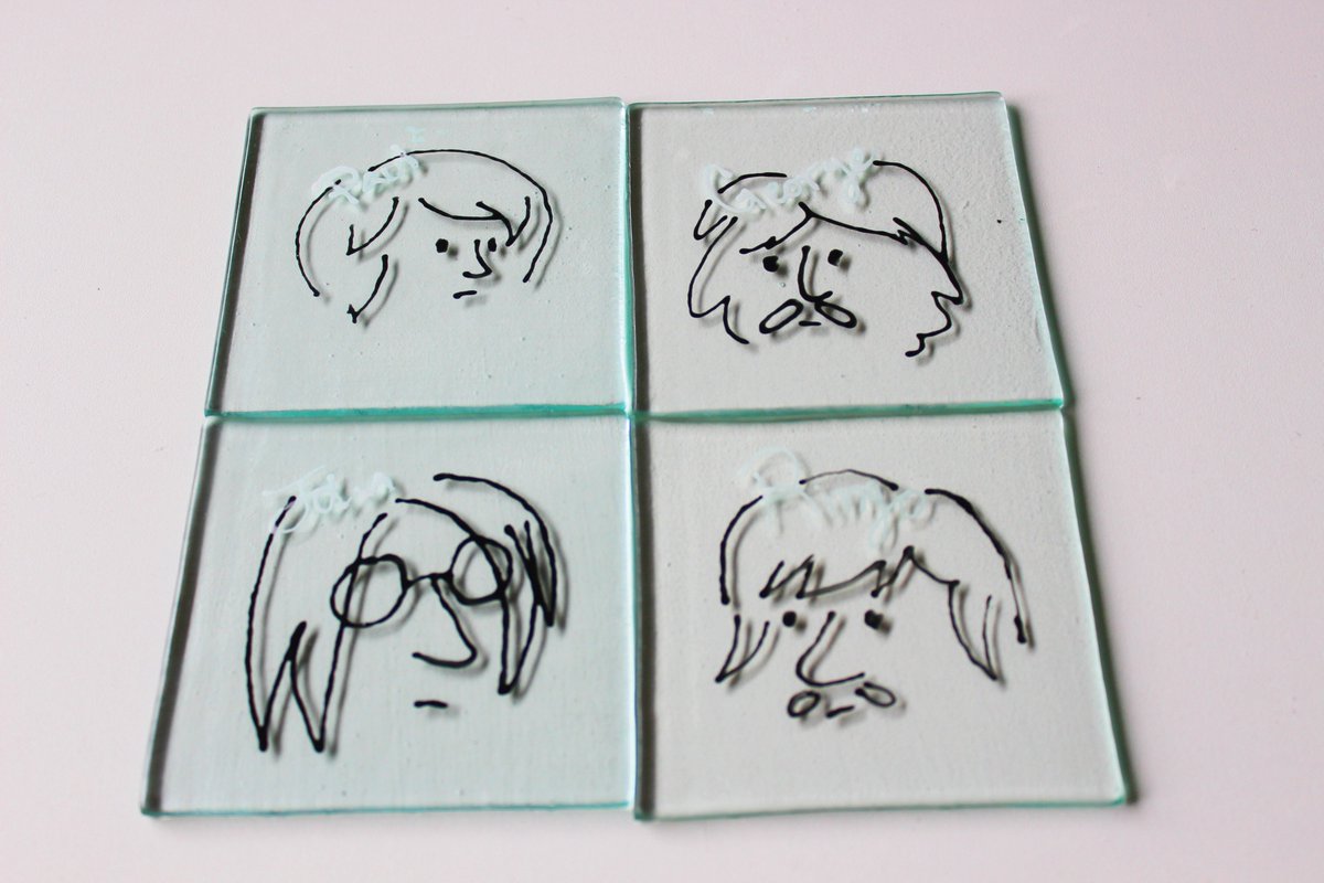 volunteeremerge's tweet photo. We think there might be a lot of interest in this limited edition set of #Beatles coasters at our stall tomorrow at #Chorlton &amp; #WhalleyRange @greenhappening. #CreativeRecycling https://t.co/07X2yjlsLA