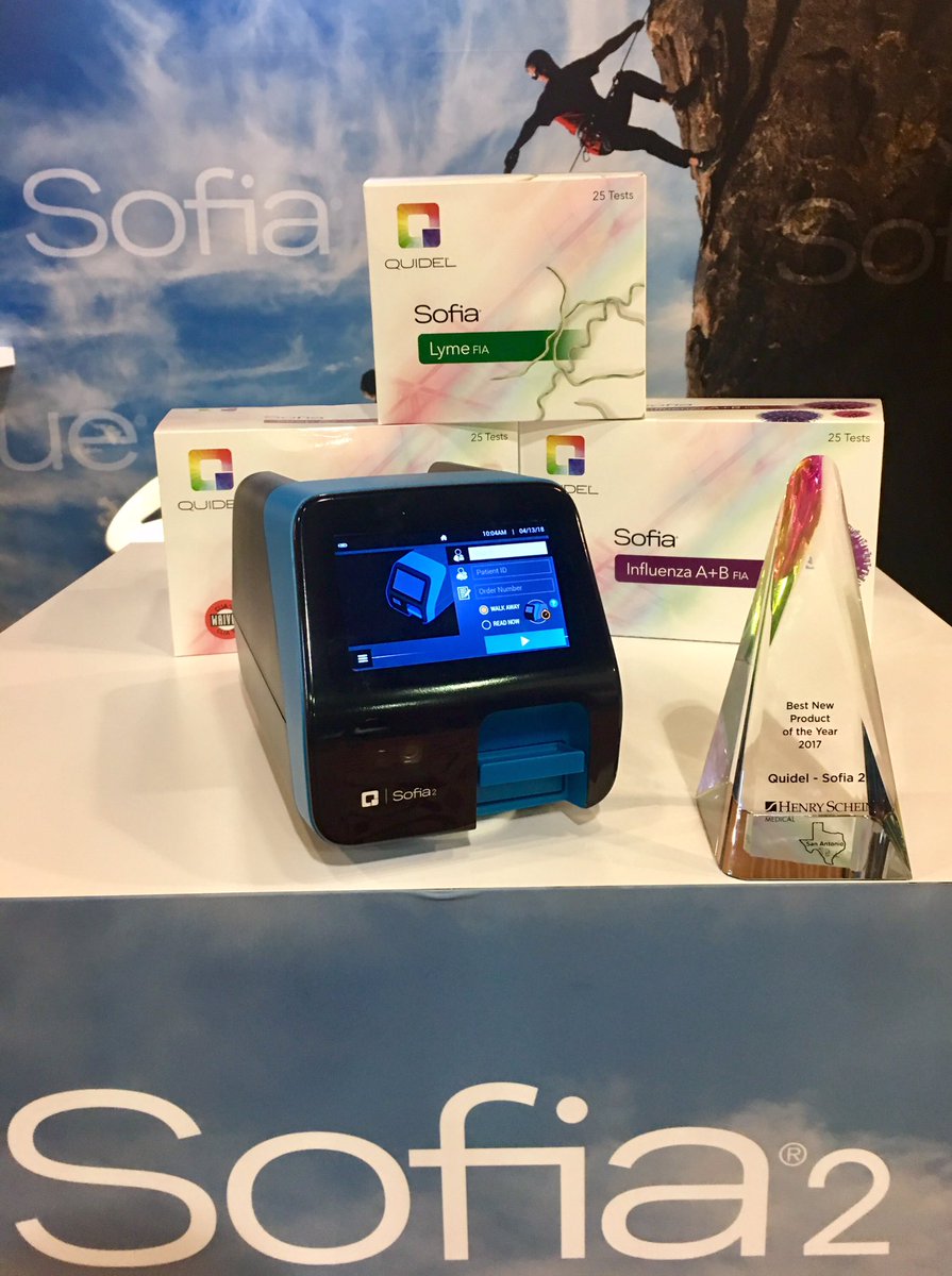 DougBryantQDEL's tweet photo. Thanks to our colleagues at Henry Schein Medical for recognizing Quidel's Sofia 2 with their New Product of the Year award. #AllinHSM https://t.co/CyVUizjiJ5