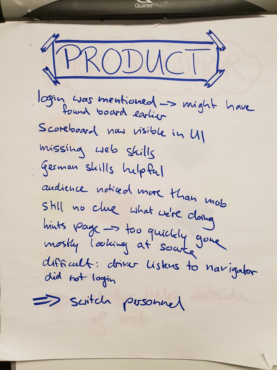 lisihocke's tweet image. My session on "Mobservations: The Power of Observation in a Mob" is done - had some great observers in my mob at #MobProgramming2018! 🔎🔬🔭👀 here are our retro notes: atlas.mindmup.com/2018/04/0c23f6…