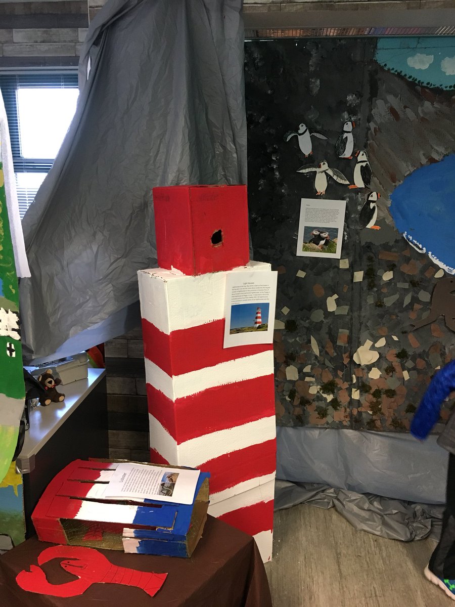 MAKSchoolEPSB's tweet photo. You never know what you’ll find when you enter Grade 2!! #Acadia #MAKInquiry #InquiryAtItsFinest #LookOut #ItsAMoose #Puffins #PotatoesAndCorn #Lighthouse https://t.co/DIEVTYdLwD