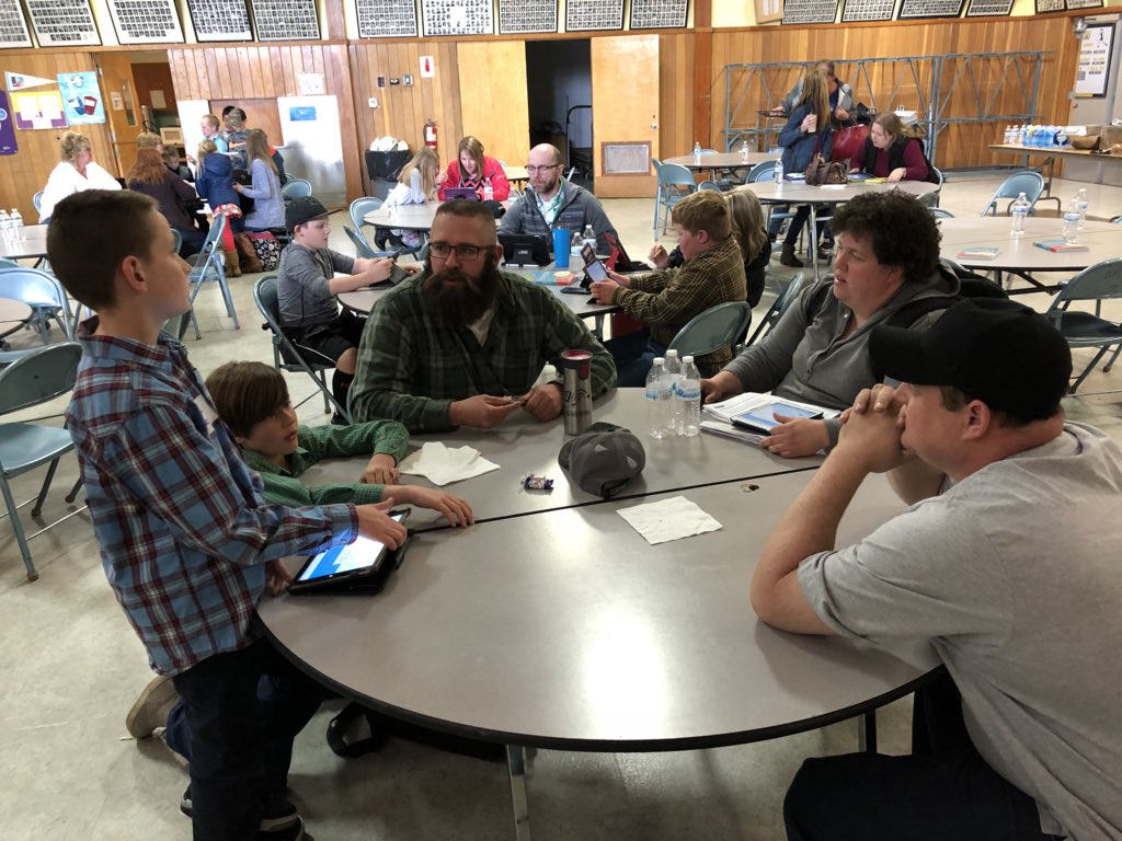 h20drifter's tweet photo. Students helping create innovative tasks teachers will implement for shark tank #harneytech18 https://t.co/VmKmDKXG3P