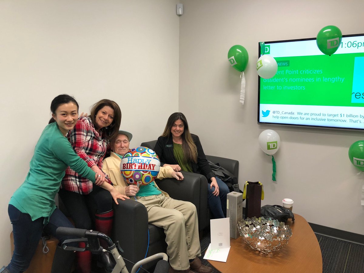 Happy 95th birthday Frank!!! Still participating in green Friday’s, thank you for being one of our favourite customers!