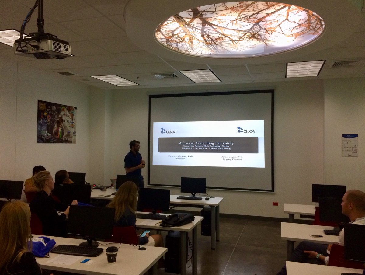 Esteban Meneses, Director of the Advanced Computing Center of #CENAT in Costa Rica, explains their work on computer modeling, simulation and parallel processing.

Mission of #Baltic ICT companies to #CostaRica organised by 
<a href="/eulacfoundation/">EU-LAC Foundation</a> <a href="/ELAN_Biz/">ELANBiz</a>