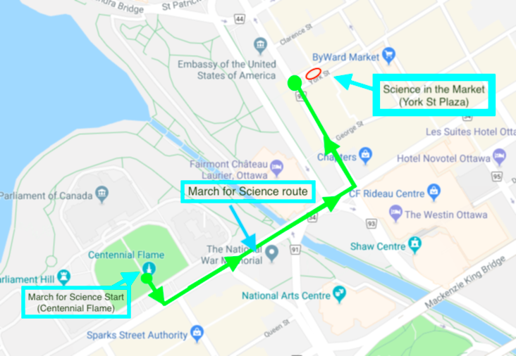 ScienceMarchOTT's tweet photo. Read more about our march route and location info for tomorrow: https://t.co/WFBAHrAou3 https://t.co/yJY2Uhd7t9