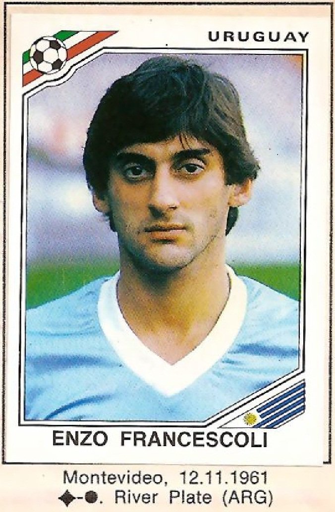 Verminosos's tweet photo. Faltam 62 dias para a Copa do Mundo. #CarasDaCopa #Francescoli #Uruguai #Copade1986 #figurinhas #album #Panini https://t.co/keKtEJHKwZ