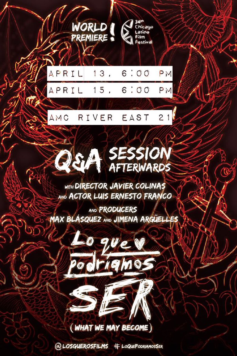 Gente linda de Chicago! 
Compartan el flyer de nuestra presentación mundial de #LoQuePodríamosSer
Nos vemos al rato!!