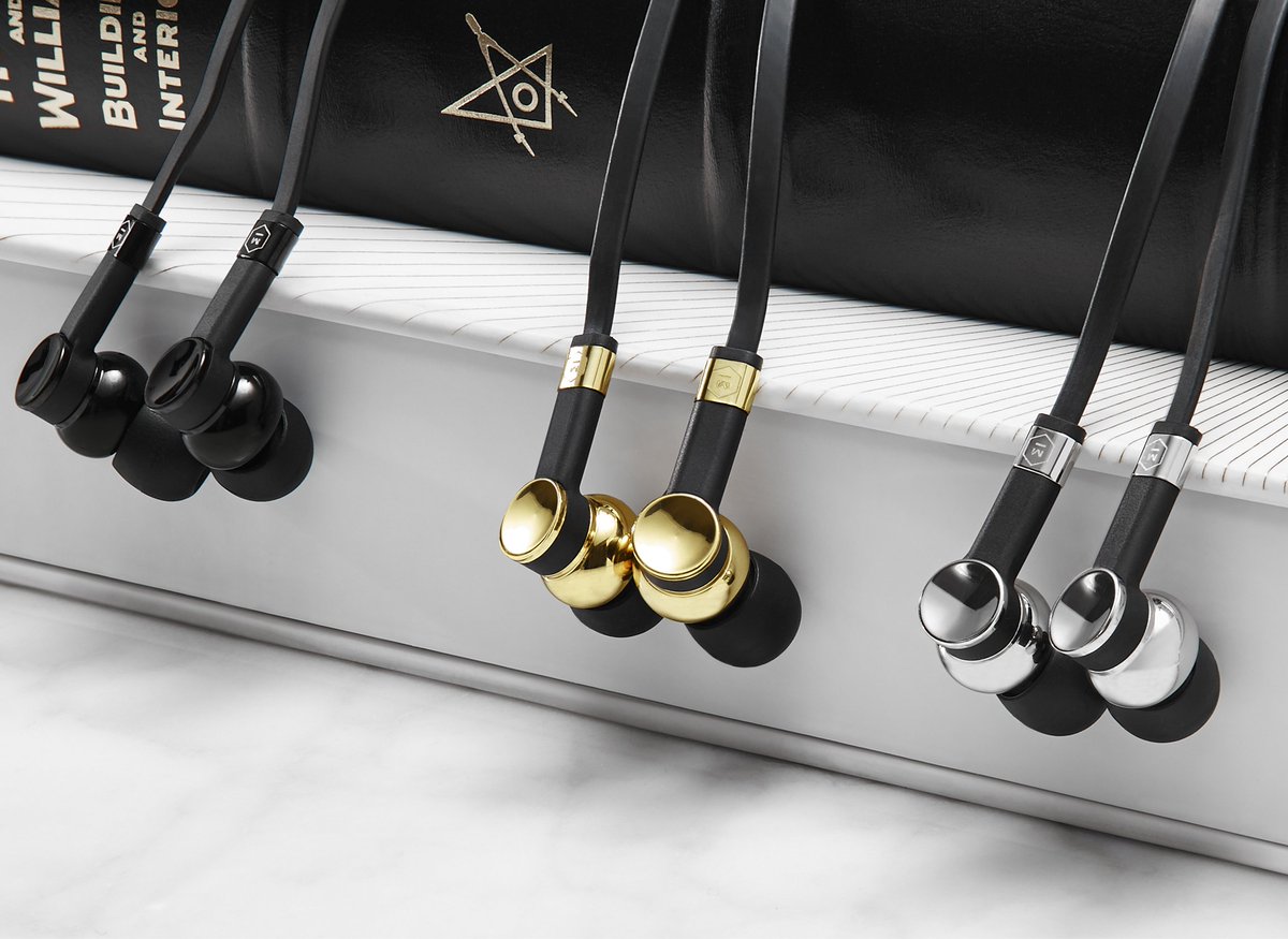 MasterDynamic's tweet photo. Precision-machined from solid brass and hand-finished, tap this photo to learn more about our ME05 Earphones. Which color is your favorite? https://t.co/wJ4wCQmb4P