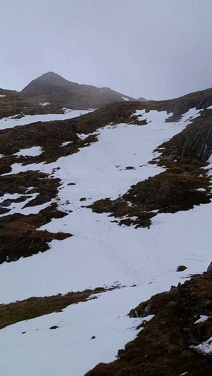 East_Ramblers's tweet photo. 8 of us ascended Beinn Each  from Loch Lubnaig. It was muddy underfoot and lots of snow. On the way back down we passed the Bealach nan Cabar with a slow descent back to the cars. Saw few ptarmigan and sorry to see a several dead deer. Obviously succumbed to the bad weather. https://t.co/h98DZ5Fwc0