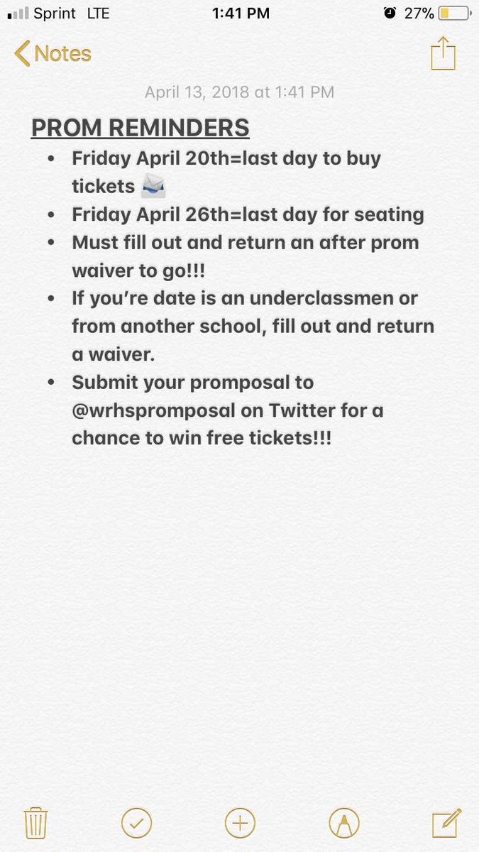 FansWrhs's tweet photo. ‼️‼️Important Prom info‼️‼️ https://t.co/eqjYHtF60l