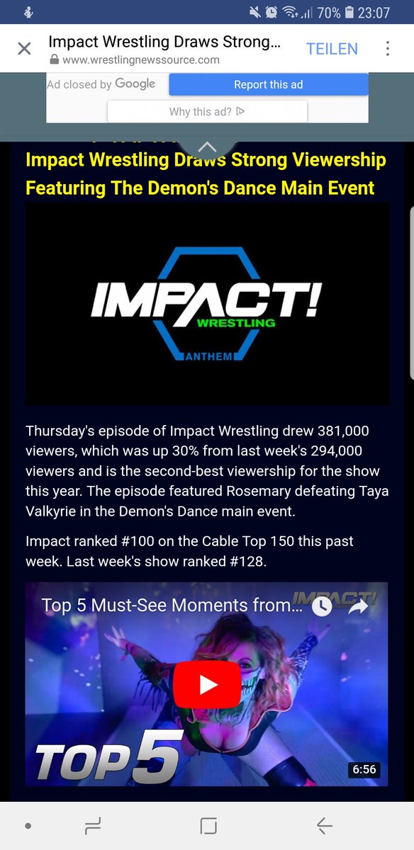 LSV1995's tweet photo. This is fantastic! @WeAreRosemary @TheTayaValkyrie @CyrusOverHuge @IMPACTWRESTLING #DemonsDance #IMPACTonPop #IMPACTWrestling
Article by @WNSource https://t.co/98zoHoWccY