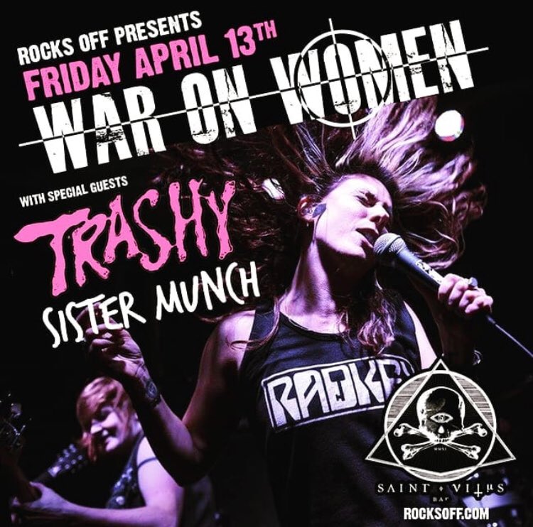 PunkIsland (@punkisland5000) on Twitter photo Tonight!!! PI fam Trashy & <a href="/SisterMunchBand/">Sister Munch</a> are opening for @WarOnWomxn DON’T MISS IT!!!! #punk #hardcore #diy #nyc #waronwomen #trashypunx #sistermunch Tonight!!! PI fam Trashy & <a href="/SisterMunchBand/">Sister Munch</a> are opening for @WarOnWomxn DON’T MISS IT!!!! #punk #hardcore #diy #nyc #waronwomen #trashypunx #sistermunch