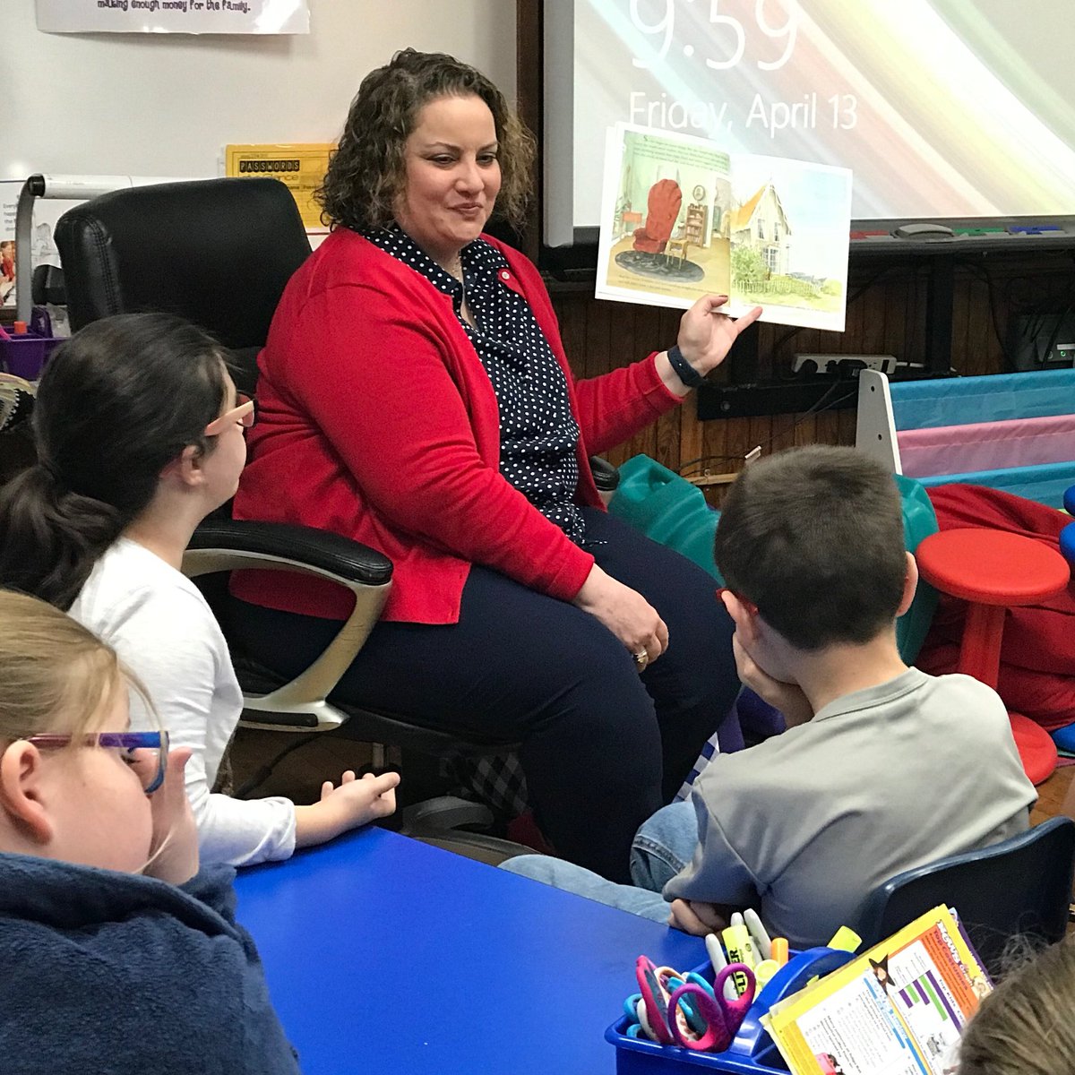 kabisme's tweet photo. We celebrated Read WV Day with guest readers! Dr. Rick Druggish from Concord University and MCBOE member Jacinda Santon Smith shared their love of reading with our students! #ReadWV https://t.co/DeTlKY6ySO